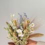 Dried Flower Bouquet With Oats, Grasses And Paper Daisies, thumbnail 3 of 5