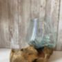 Molten Glass Driftwood Wood Fruit Nuts Bowl Pot Pourri Gift 10cm, thumbnail 5 of 5