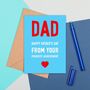 Large Size Funny Father's Day Card, thumbnail 2 of 2