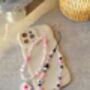 Pink Cowboy Themed Personalised Beaded Phone Charm, thumbnail 4 of 5