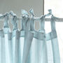 Linen Stone Washed Curtains With Ties, thumbnail 8 of 10