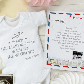 Gift For New Dad, Message From The Bump, Gift, 9 of 12