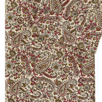 Red Paisley Single Duvet Cover, 3 of 4