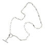 Gabe Silver Chain Lariat And Toggle Necklace, thumbnail 2 of 3