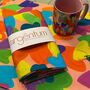 Valentines Rainbow Love Heart Tea Towel, thumbnail 2 of 3