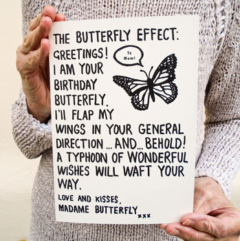 Personalised Birthday Butterfly Card, 4 of 4