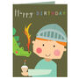 Mini Knight Birthday Card, thumbnail 2 of 4