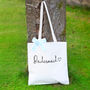 Personalised Bridal Cotton Shopper Bag, thumbnail 2 of 6