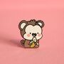 Monkey Enamel Pin | Cute Pin Badges, thumbnail 5 of 6