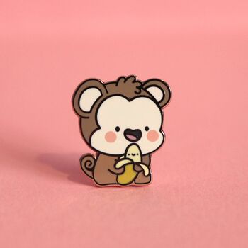 Monkey Enamel Pin | Cute Pin Badges, 5 of 6