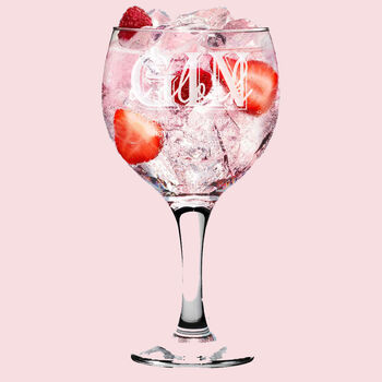 Personalised Gin O'clock Engraved Gin Glass, 2 of 3