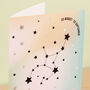 Virgo Star Sign Constellation Birthday Card, thumbnail 3 of 7