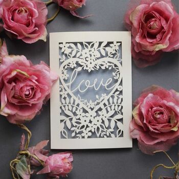 Papercut Love Card, 9 of 9