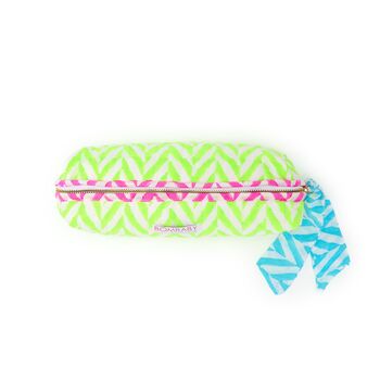 Quilted Pencil Case | Neon Green, 2 of 2