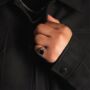Square Signet Onyx Ring Polished Steel Ring For Men, thumbnail 12 of 12