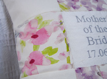 Mother Of The Bride Floral Cushion, 3 of 8