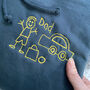 Personalised Embroidered Kids Drawing Hoodie, thumbnail 8 of 12