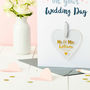 Personalised Wedding Foiled Keepsake Card, thumbnail 2 of 4