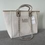 Personalised Stone Large Chain Initial Tote Shoulder Bag, thumbnail 7 of 11