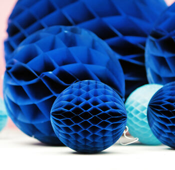 Navy Blue Honeycomb Party Decorations, 5 of 5