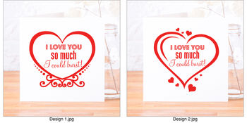 'I Love You So Much' Card, 3 of 6