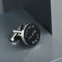 Personalised Time Clock Face Cufflinks, thumbnail 2 of 3