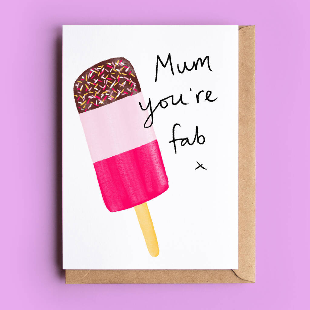 Mum Fab Lolly Card, 1 of 2