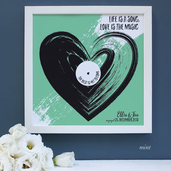 Personalised Love Is The Music Framed Print, 4 of 7