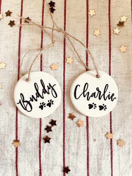 Personalised Mini Pet Collar Christmas Decoration, 4 of 5