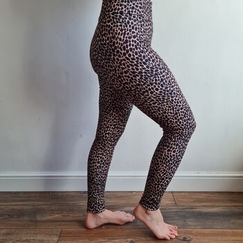 Leopard Print Adult Festival Leggings, 5 of 5