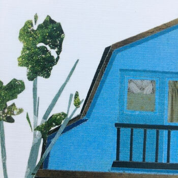 'Woodland Dacha, Russia' Recycled Paper Collage Print, 3 of 5