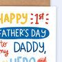 Personalised First Father's Day Card For Daddy, thumbnail 3 of 4