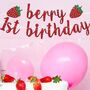 “ Berry 1st Birthday' 100 Piece Decorating Package, thumbnail 4 of 5