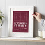 Personalised Football Or Rugby Coordinates Print, thumbnail 3 of 4