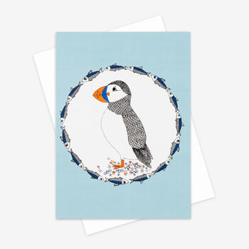 'Pete The Puffin' Greetings Card, 2 of 2