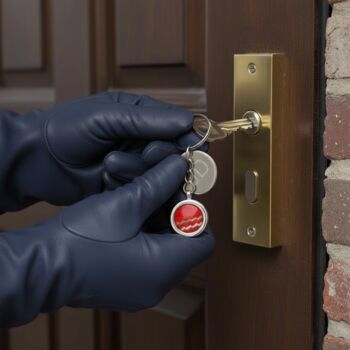 Personalised Cricket Ball Key Chain/Keyring, 5 of 12