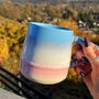 Mojave Glaze Powder Blue And Pink Mug, thumbnail 1 of 2