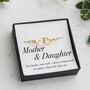 Mother And Daughter Bracelet – Double Heart Charm In Silver Or Gold, thumbnail 1 of 7