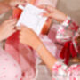 Secret Santa Christmas Wreath Bracelet In White Pouch And Ribbon, thumbnail 4 of 11