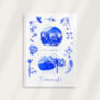 Scenes Of Tenerife Blue Tile Inspired Travel Print, thumbnail 10 of 12