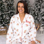 Personalised Matching Christmas Santa Print Pyjama For Mum And Child, thumbnail 10 of 12