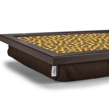 Cheetah Pattern Lap Tray With Beanbag Cushion, 5 of 7
