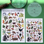 Hedgerow Wildlife Of Britain Watercolour Postcard, thumbnail 2 of 12