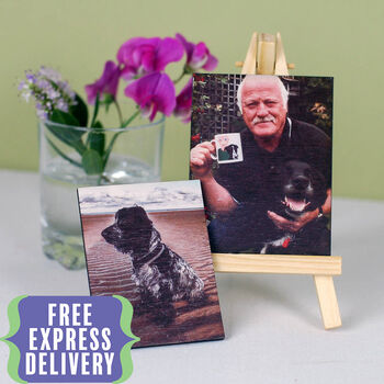 Personalised Dog Portrait On Mini Easel And Stand, 2 of 7