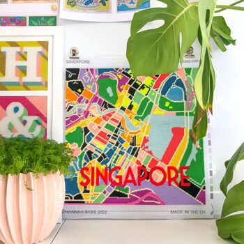 Singapore City Map Tapestry Kit, 2 of 3