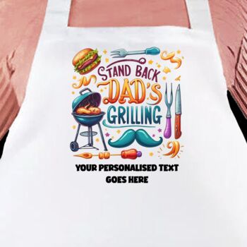 Personalised BBQ Barbecue Cooking Apron, 7 of 12
