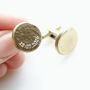 Personalised Curve Engraved Bronze And Copper Cufflinks, thumbnail 6 of 11