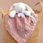 Personalised Dusty Pink Bubble Bunny Comforter, thumbnail 5 of 6