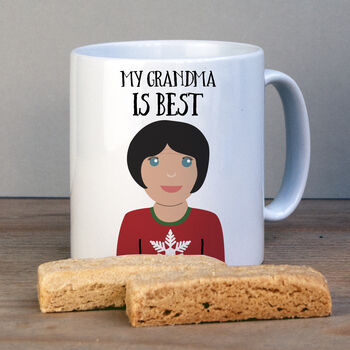 Personalised Christmas Mug For Granny, 2 of 6