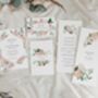 Blush Peony Concertina Wedding Invitations, thumbnail 4 of 4